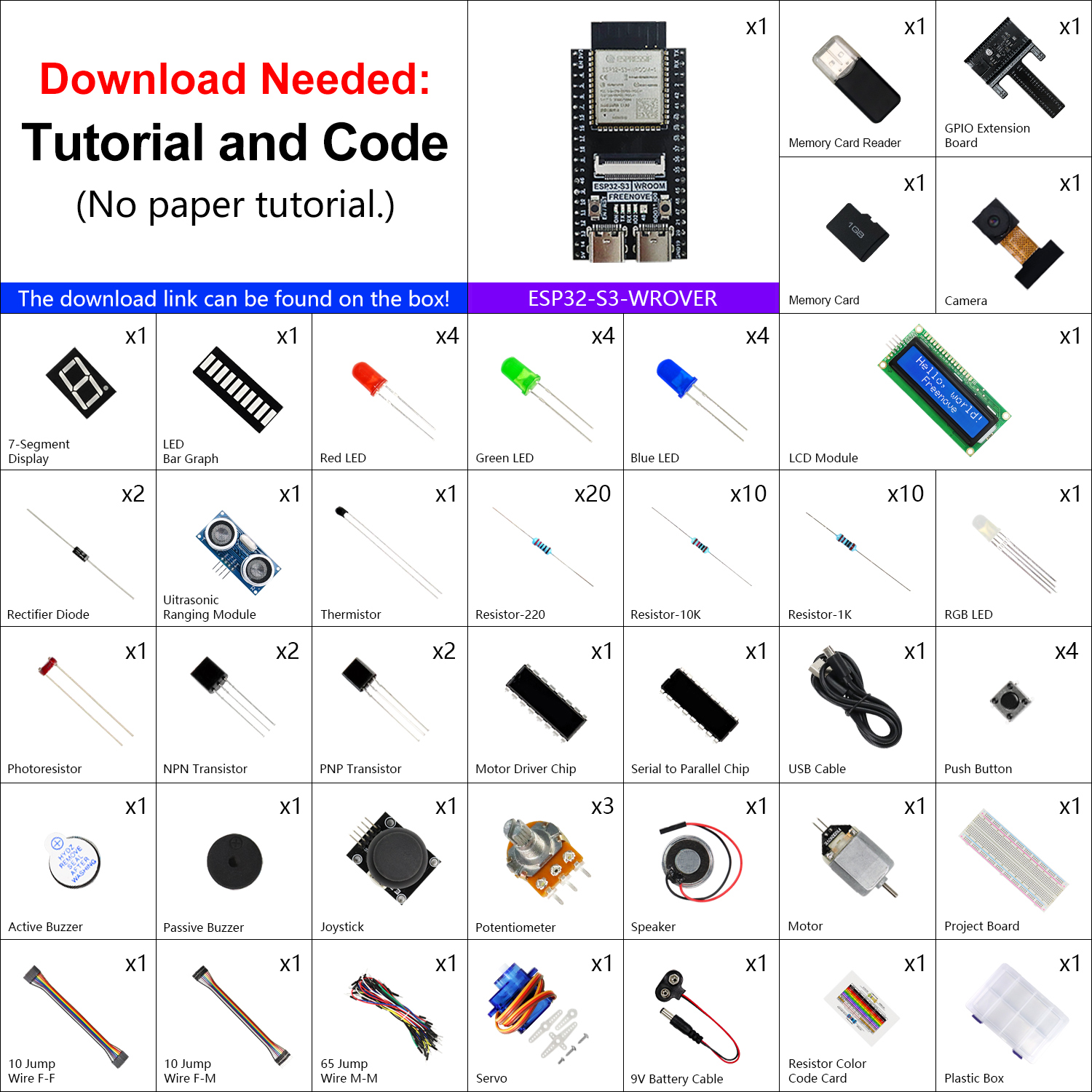 Freenove Super Starter Kit for ESP32-S3